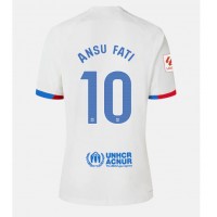 Barcelona Ansu Fati #10 Fotballklær Bortedrakt 2023-24 Kortermet